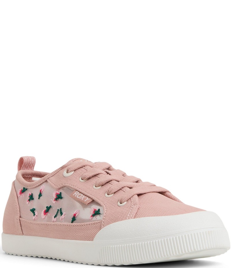 ロキシー レディース ボトムス カジュアルパンツ メッシュ スニーカー レース Roxy Shorebreak Rose Mesh Canvas Lace Up Sneakers Rose