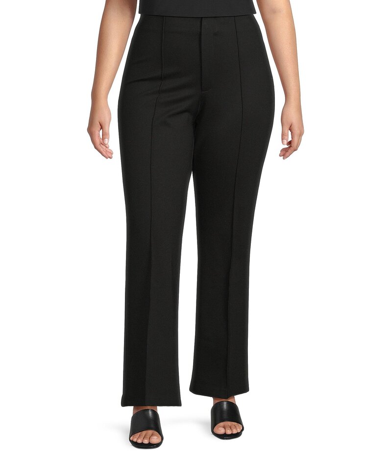 ルーシーパリ レディース ボトムス カジュアルパンツ プラスサイズ パンツ Lucy Paris Plus Size Jenden Flared Pants Black ブラック