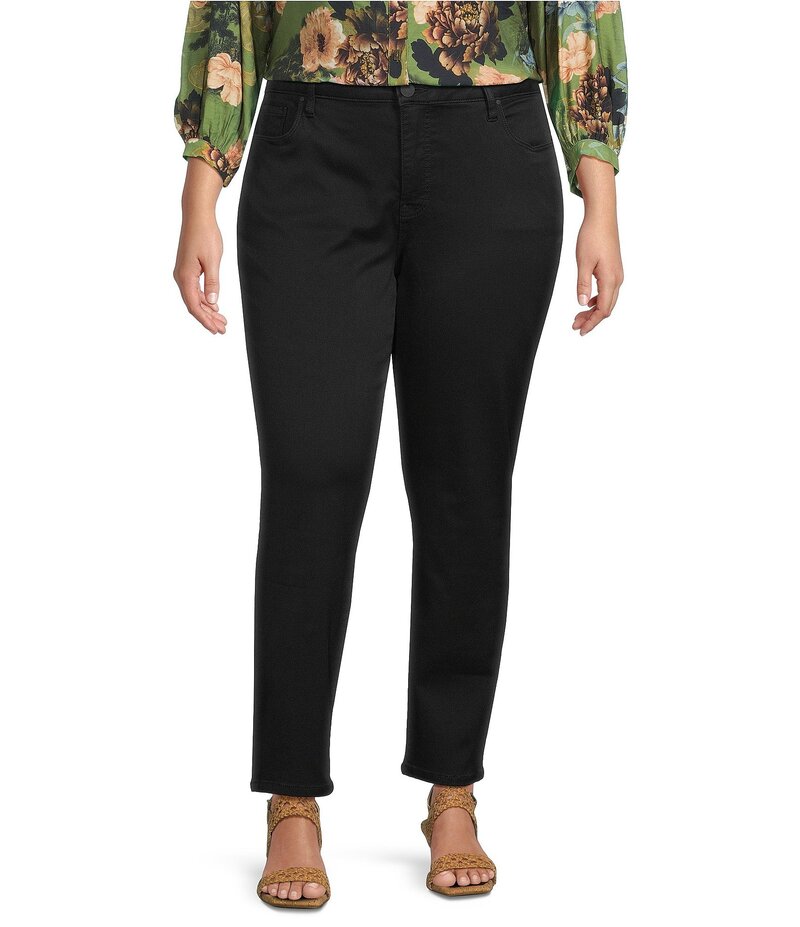 カットフロムザクロス レディース ボトムス デニムパンツ プラスサイズ アンクル ジーンズ KUT from the Kloth Plus Size Reese High Rise Tapered Ankle Jeans Black ブラック