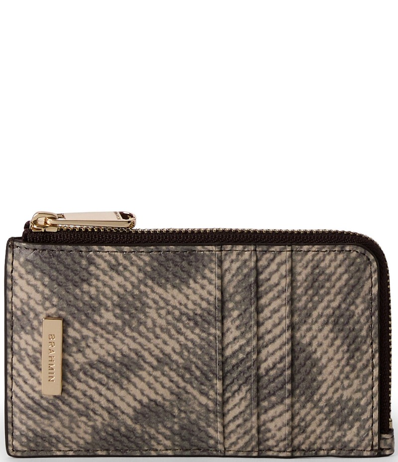 ブランミン レディース アクセサリー 財布 BRAHMIN Mayfair Collection Toffee Lennon Credit Card Wallet Toffee