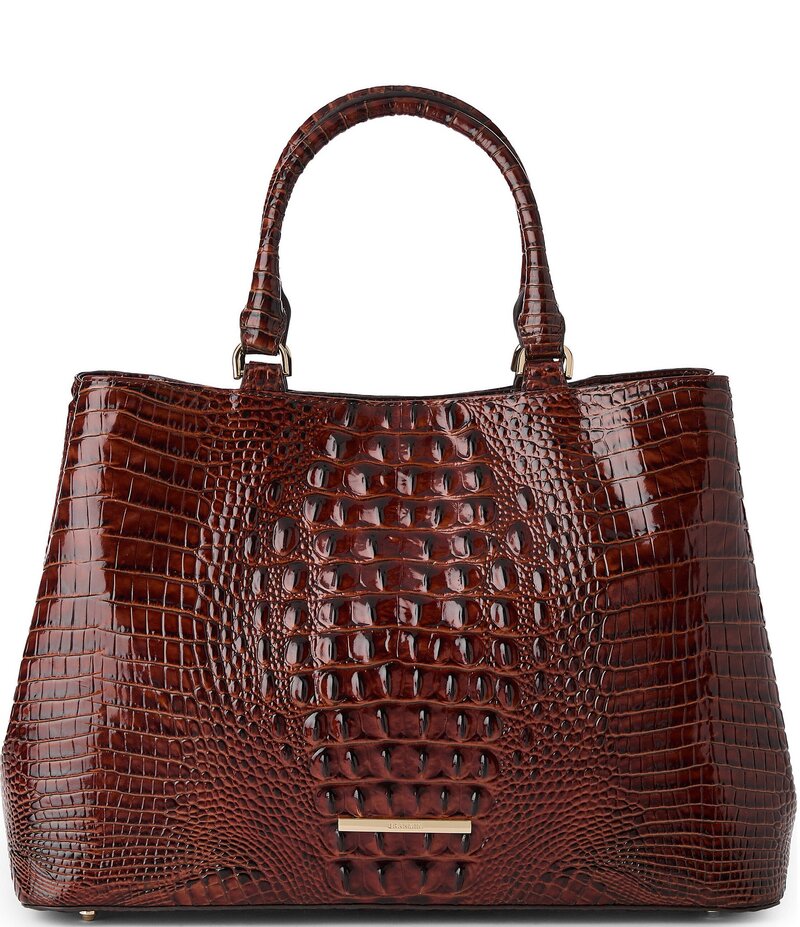 ブランミン レディース バッグ ハンドバッグ BRAHMIN Melbourne Collection Denise Satchel Bag Pecan