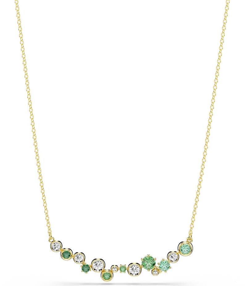 スワロフスキー レディース アクセサリー ネックレス・チョーカー レース Swarovski Constella Mixed Cut Short Pendant Necklace Gold/Green グリーン