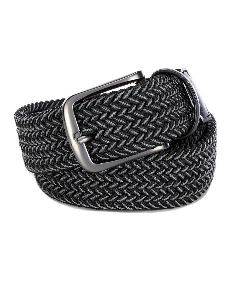 ラウンドトゥリーアンドヨーク メンズ 付属物 胴締め トール Roundtree \u0026 Yorke Big \u0026 Tall New Stretch Webbing Belt Black 黒いこと バッグ・小物・ブランド雑貨-メンズベルト-ベルト・サスペンダー