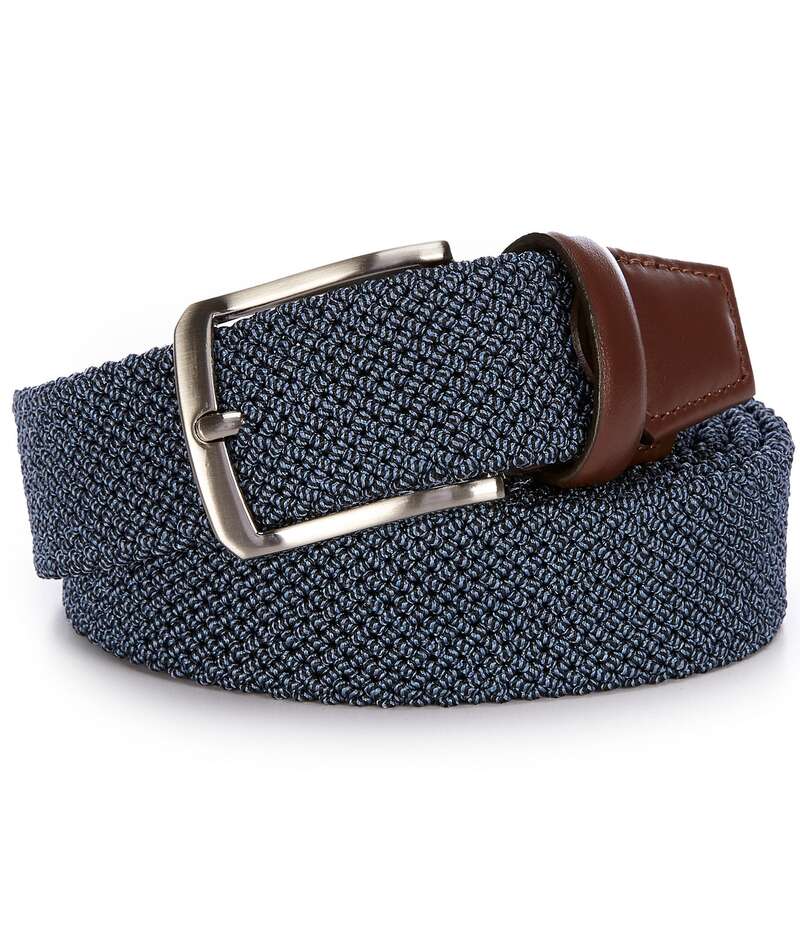ラウンドトゥリーアンドヨーク メンズ 付属物 胴締め トール 編み物 Roundtree \u0026 Yorke Big \u0026 Tall Knit Braided Belt Navy 米国海軍 ベルト・サスペンダー-メンズベルト-バッグ・小物・ブランド雑貨