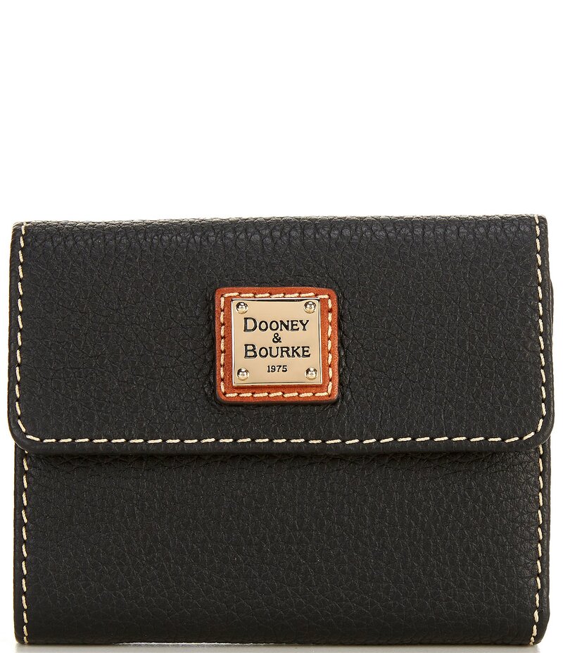 ドーネイアンドバーク レディース 付属品 紙入れ Dooney \u0026 Bourke Small Flap Credit Card Wallet Black 黒いこと