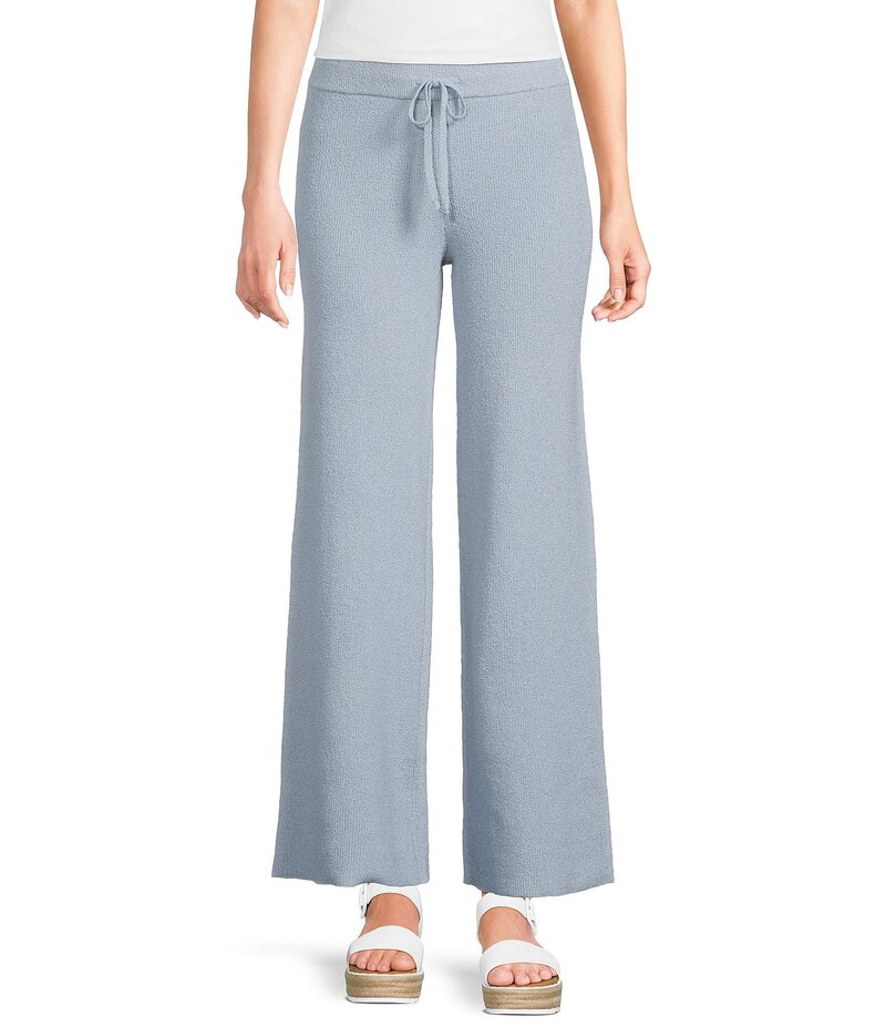 ジービー レディース ボトムス カジュアルパンツ ワイドレッグ パンツ セーター ニット GB Knit Wide Leg Coordinating Sweater Pants Dusty Blue ブルー