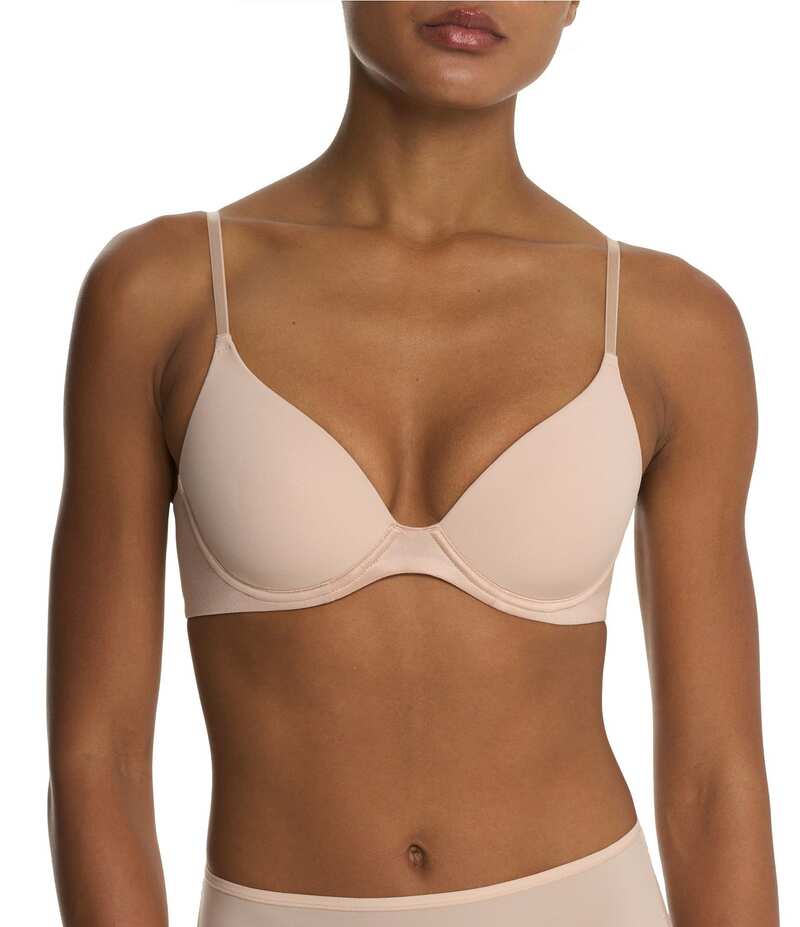 ナトリ レディース アンダーウェア ブラジャー Tシャツ Natori Soft Focus Comfort Convertible Demi T-Shirt Bra Light Mocha モカ