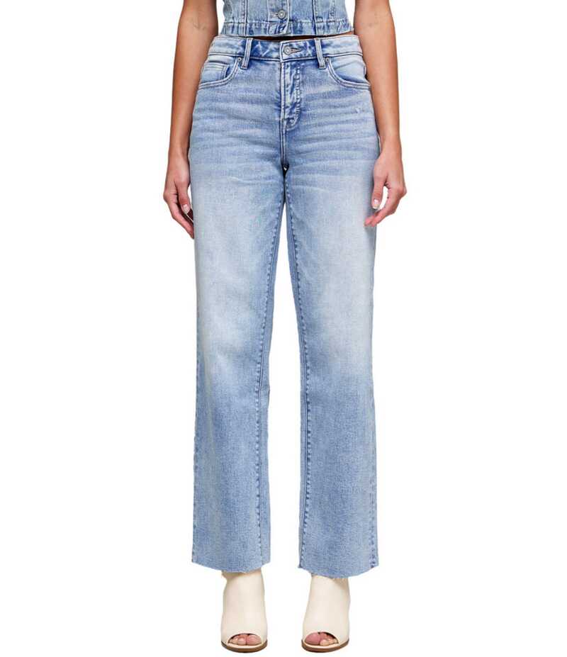 ヒドゥン ジーンズ レディース ボトムス デニムパンツ ワイドレッグ Hidden Jeans Ella Wide Leg Straight Jeans Medium Wash