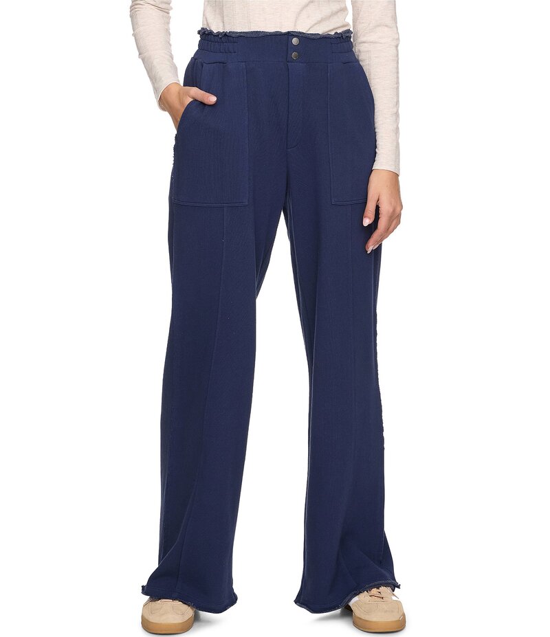フラッグ アンド アンセム レディース ボトムス カジュアルパンツ パンツ パイル Flag and Anthem Dolly French Terry Utility Pants Navy ネイビー