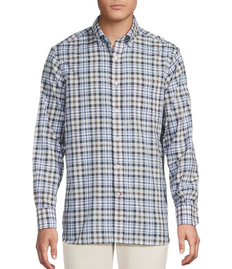 ダニエル クレミュ メンズ トップス プルオーバー Cremieux Blue Label Plaid Long Sleeve Woven Shirt Multi マルチ色合い