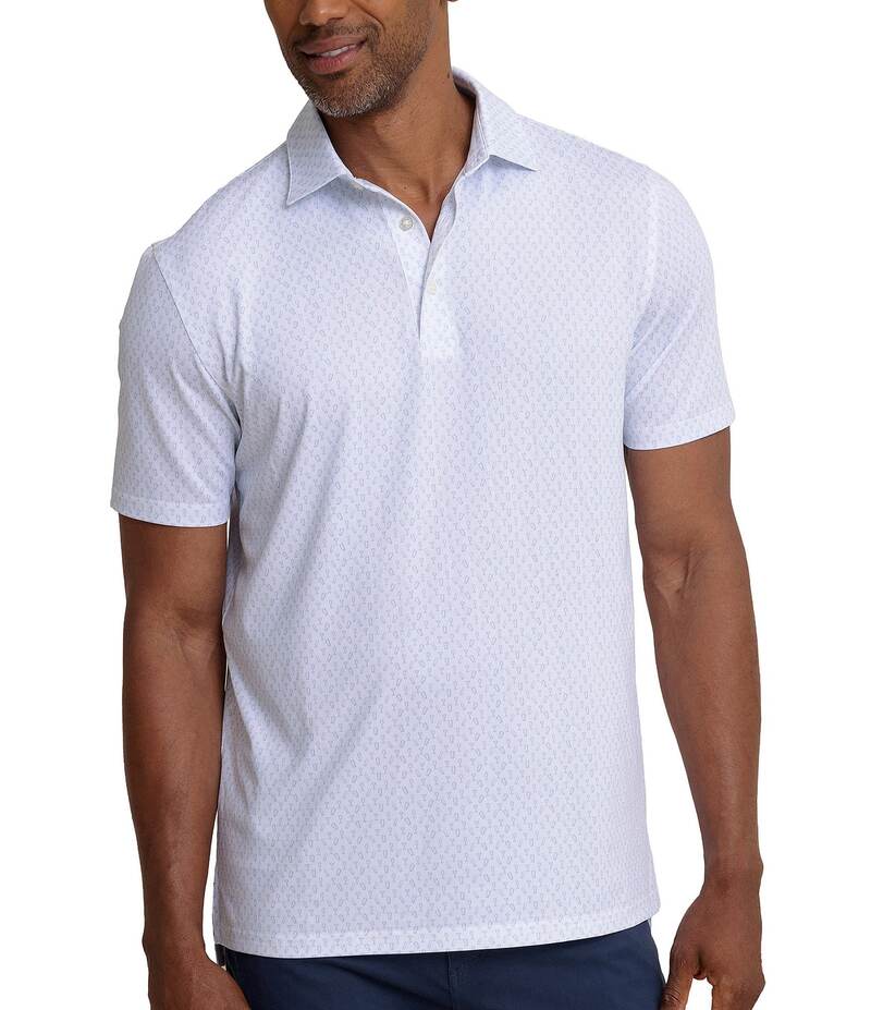 サウザーンタイド メンズ トップス シャツ ポロシャツ プリント Southern Tide Driver Cocktail Hour Printed Short Sleeve Polo Shirt Classic White ホワイト 22,896円