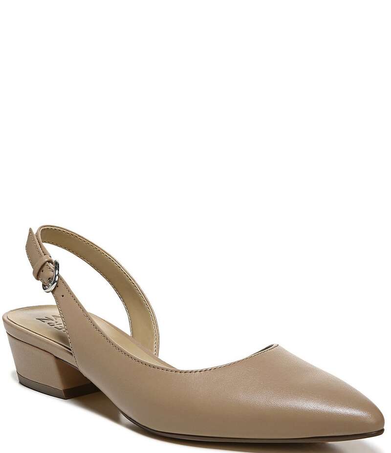 ナチュライザー レディース シューズ パンプス レザー Naturalizer Banks Leather Slingback D'Orsay Dress Pumps Silver シルバー|ReVida 店