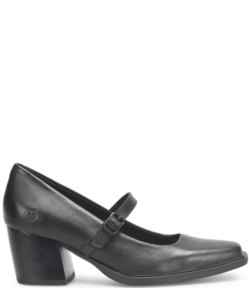 ボーン レディース シューズ パンプス レザー Born Adelphi Leather Snip Toe Mary Jane Pumps Black ブラック