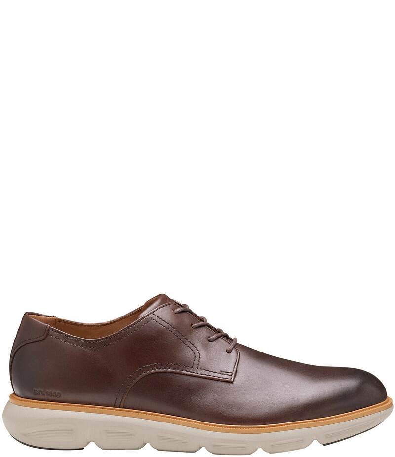 ジョンストンアンドマーフィー メンズ シューズ ドレスシューズ オックスフォード レザー Johnston & Murphy Men's Larkin Leather Plain Toe Oxfords Mahogany