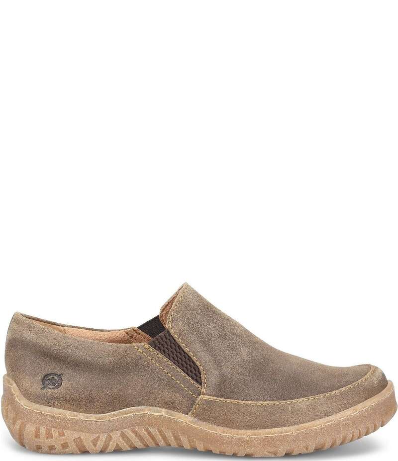 ボーン レディース シューズ スニーカー Born Breck Nubuck Slip On Sneakers Taupe トープ｜ReVida 店