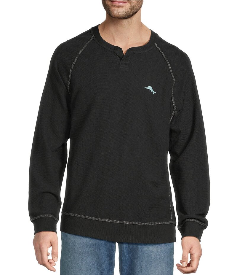 トッミーバハマ メンズ アウター ニット・セーター スウェット シャツ Tommy Bahama Montego Bay Abaco Sweatshirt Black ブラック