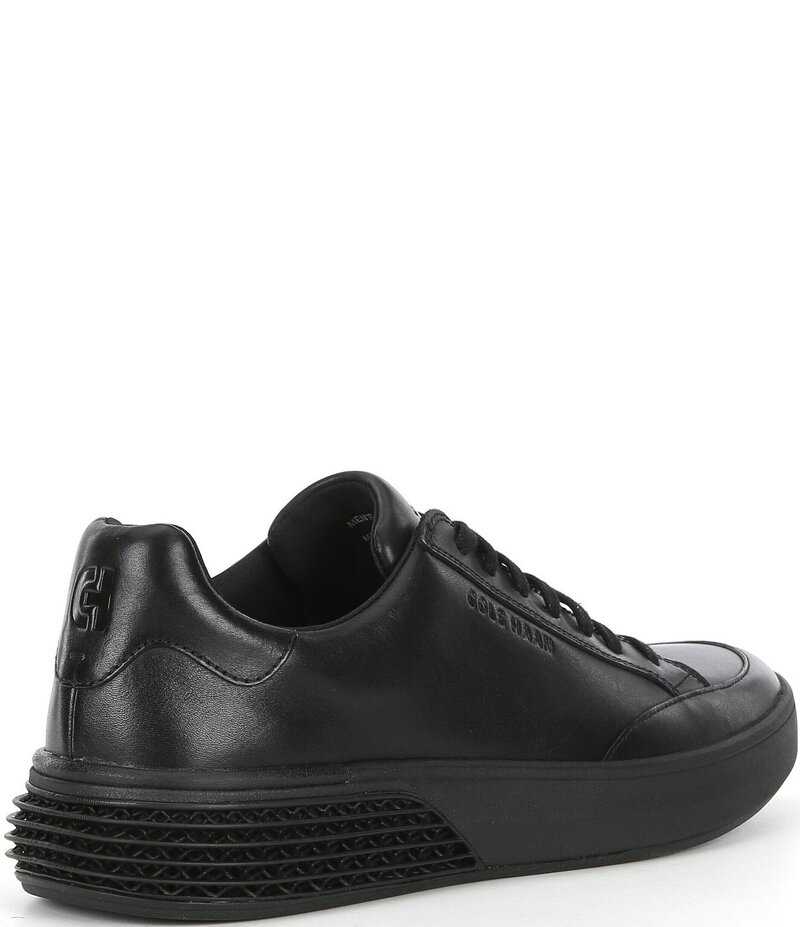 コールハーン メンズ シューズ ドレスシューズ スニーカー レザー Cole Haan Men's GrandPro Leather Halfcourt Skyweave Sneakers Black/Black ブラック