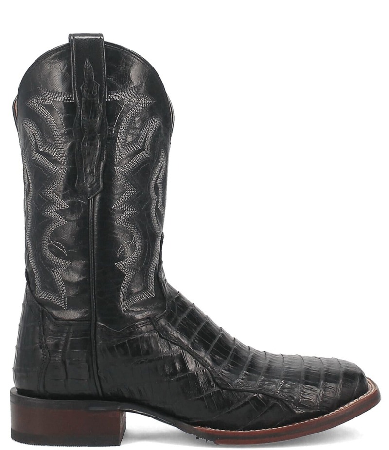 ダンポスト メンズ シューズ ブーツ・レインブーツ Dan Post Men's Kingsly 11 Caiman Square Toe Western Boots Black ブラック|ReVida 店