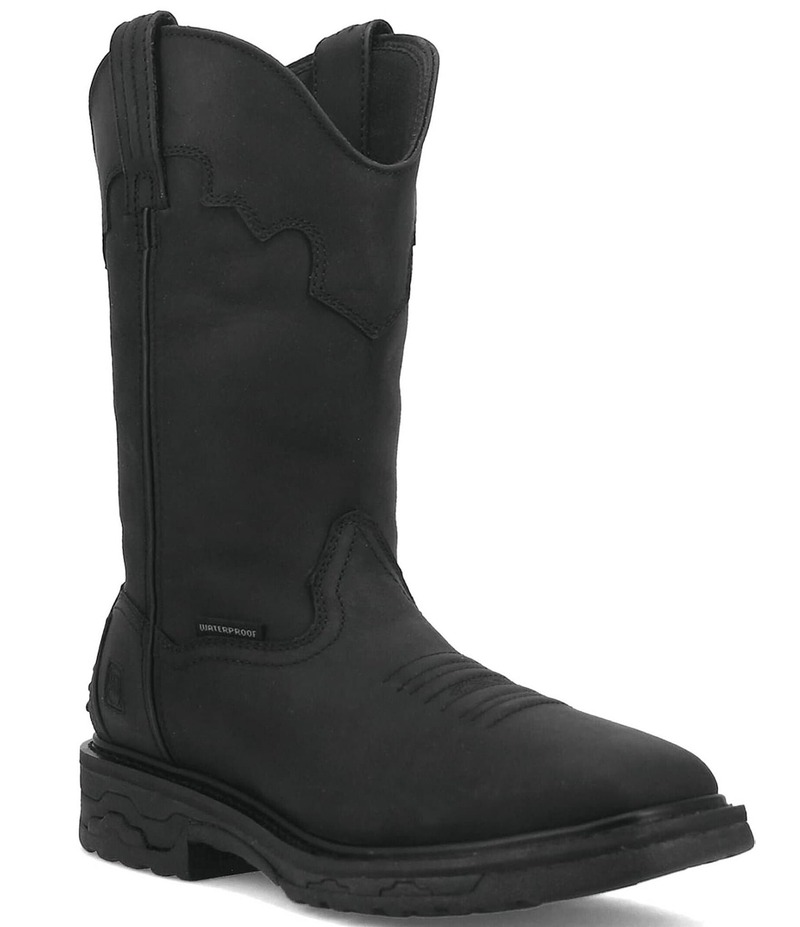 ダンポスト メンズ シューズ ブーツ・レインブーツ Tシャツ ブーツ レザー Dan Post Men's Blayde 11 Waterproof Leather Steel Toe Work Boots Black ブラック