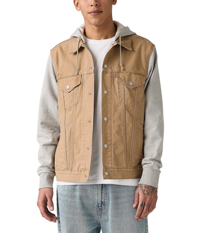リーヴァイズジーンズ メンズ アウター パーカー・スウェット パーカー Levi\u0027sR Hybrid Tigers Eye Hoodie Tigers Eye 毛の荒物