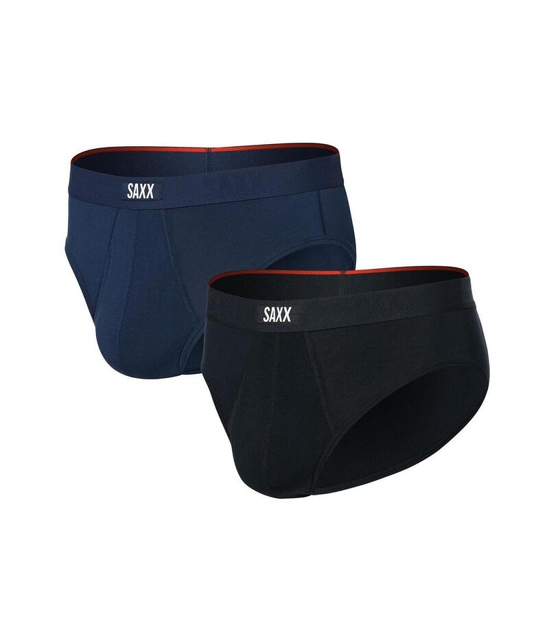 サックス メンズ アンダーウェア ブリーフパンツ SAXX Vibe Xtra Soft Comfort Briefs 2-Pack Black/Navy ブラック