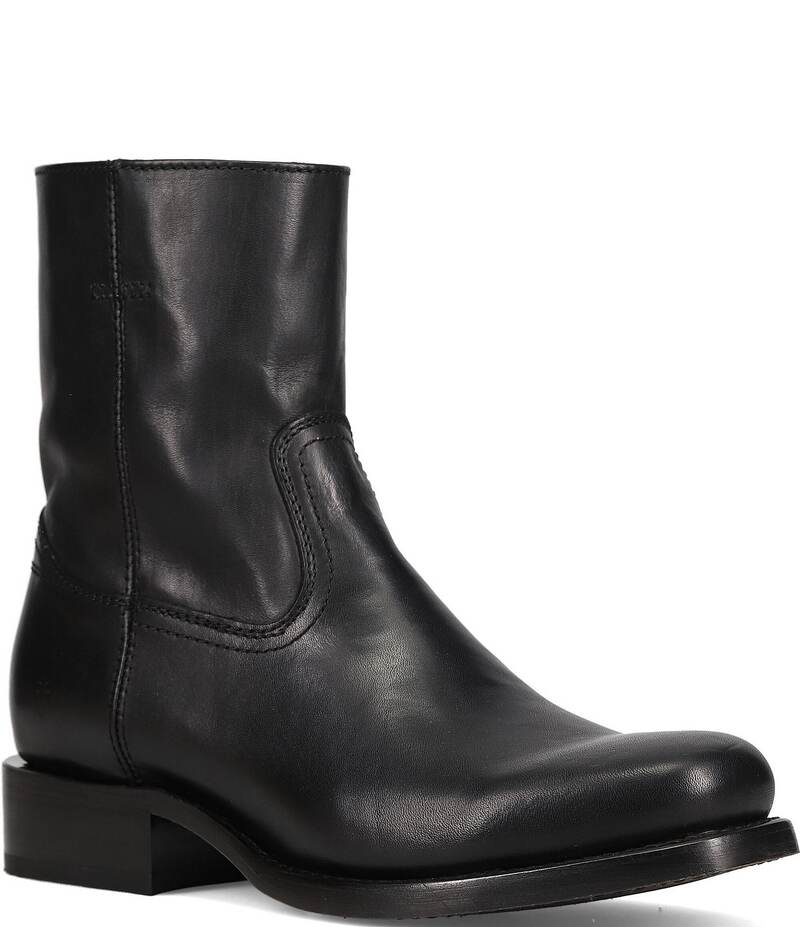 フライ メンズ シューズ ブーツ・レインブーツ レザー Frye Men's Campus Leather Inside Zip Boots Black ブラック