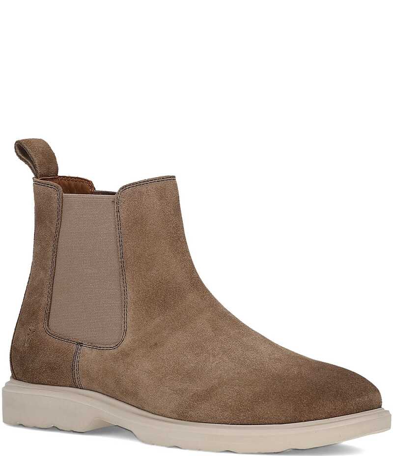 飛球 メンズ シューズ ブーツ・レインブーツ チェルシーブーツ スエードクロス チェルシー ブーツ Frye Men\u0027s Connor Suede Chelsea Boots Mushroom