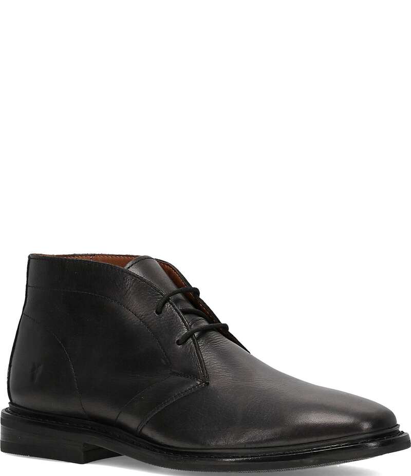 飛球 メンズ シューズ ブーツ・レインブーツ なめし革 Frye Men\u0027s Paul Leather Chukka Boots Black 黒いこと
