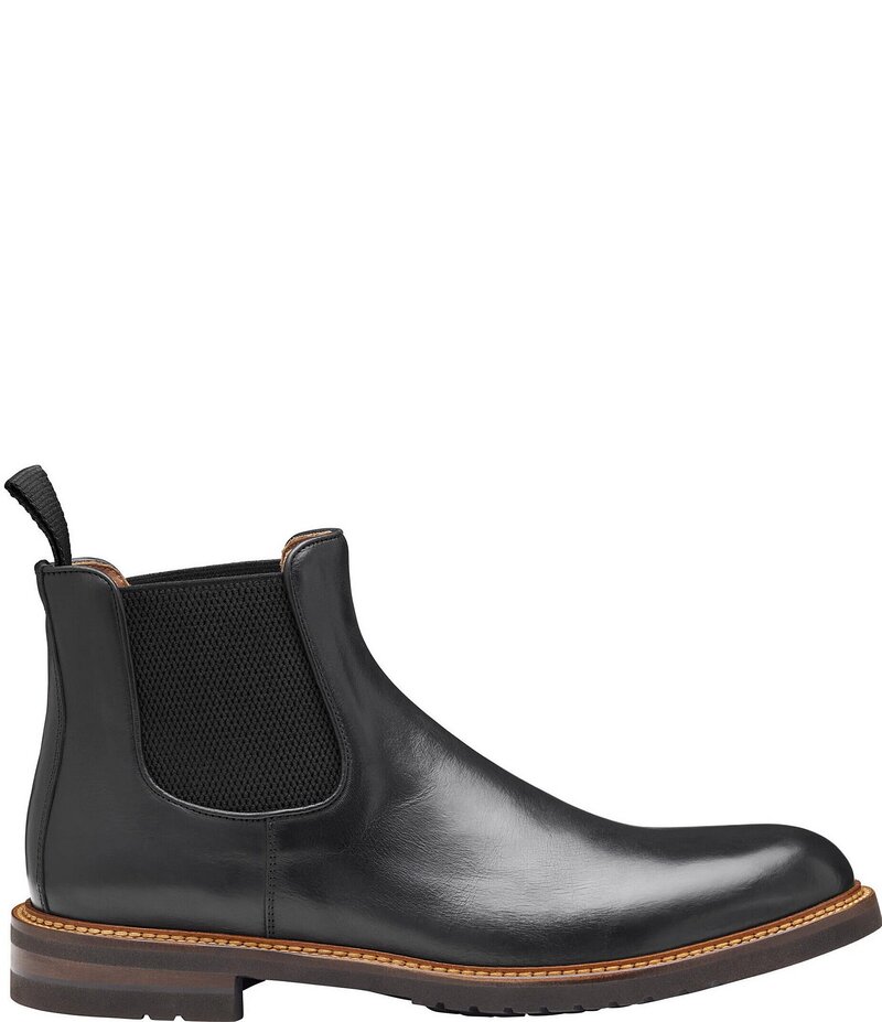 ジョンストンアンドマーフィー メンズ シューズ ブーツ・レインブーツ チェルシーブーツ チェルシー ブーツ レザー Johnston & Murphy Collection Men's Hartford Leather Chelsea Boots Black ブラック
