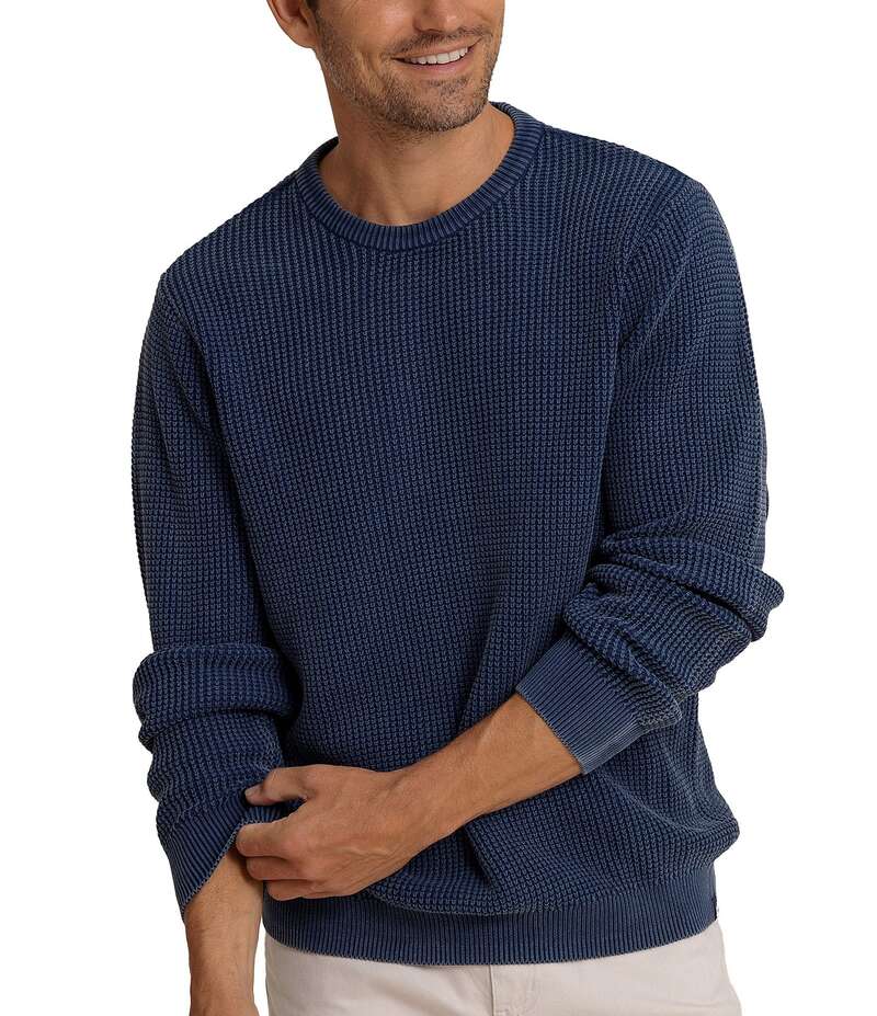 サウザーンタイド メンズ アウター ニット・セーター セーター Southern Tide Carrington Garment Dyed Crew Sweater Dress Blue ブルー