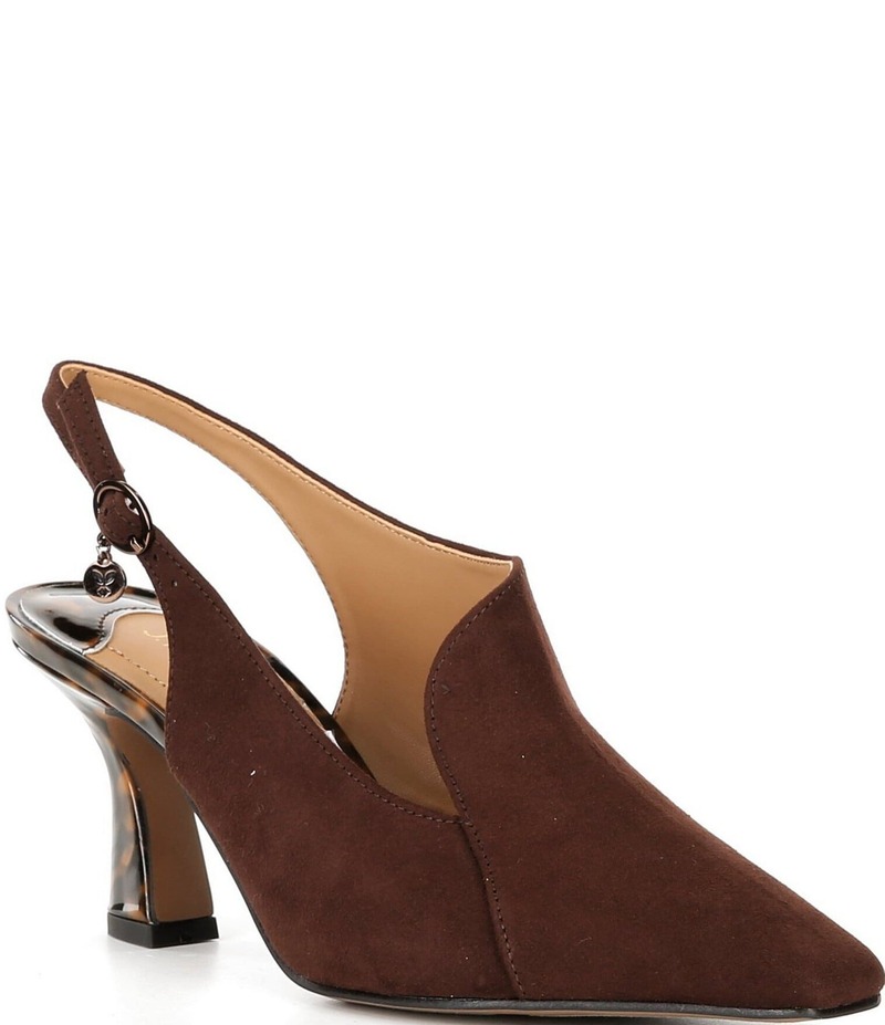 ジェイレニー レディース シューズ ブーツ・レインブーツ プリント J. Renee Prissy Tortoise Print Slingback Shooties Chocolate チョコレート｜ReVida 店