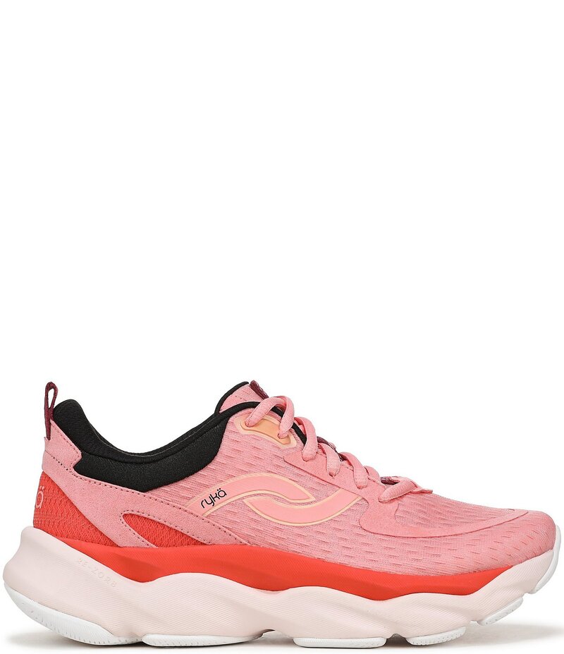 ライカ レディース シューズ スニーカー メッシュ Ryka Women Rezorb Max Mesh Walking Sneakers Pink Coral ピンク
