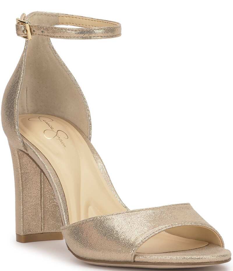 ジェシカシンプソン レディース シューズ サンダル Jessica Simpson Luxcilla Shimmer Dress Sandals Champagne シャンパン