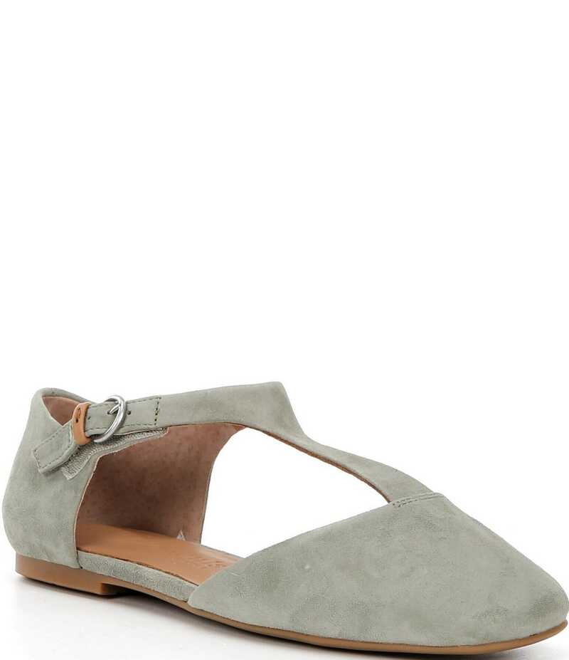 ジェントルソウルズ レディース シューズ パンプス スエード Gentle Souls Wyatt Suede T-Strap Flats Sage セージ