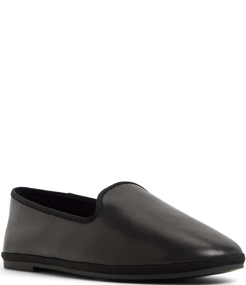 アルド レディース シューズ スリッポン・ローファー レザー ローファー ALDO Aurabelle Leather Flat Loafers Black ブラック