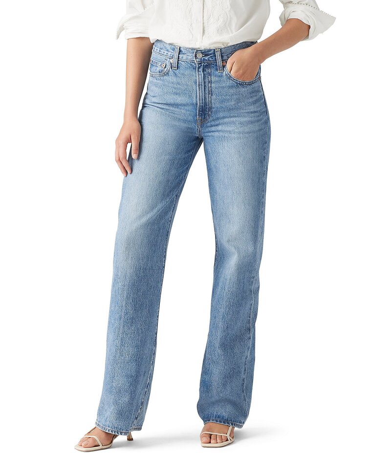 リーバイス レディース ボトムス デニムパンツ スリムフィット ワイドレッグ ジーンズ Levi'sR Ribcage Super High Rise Slim Fit Wide Leg Jeans Not The Same|ReVida 店
