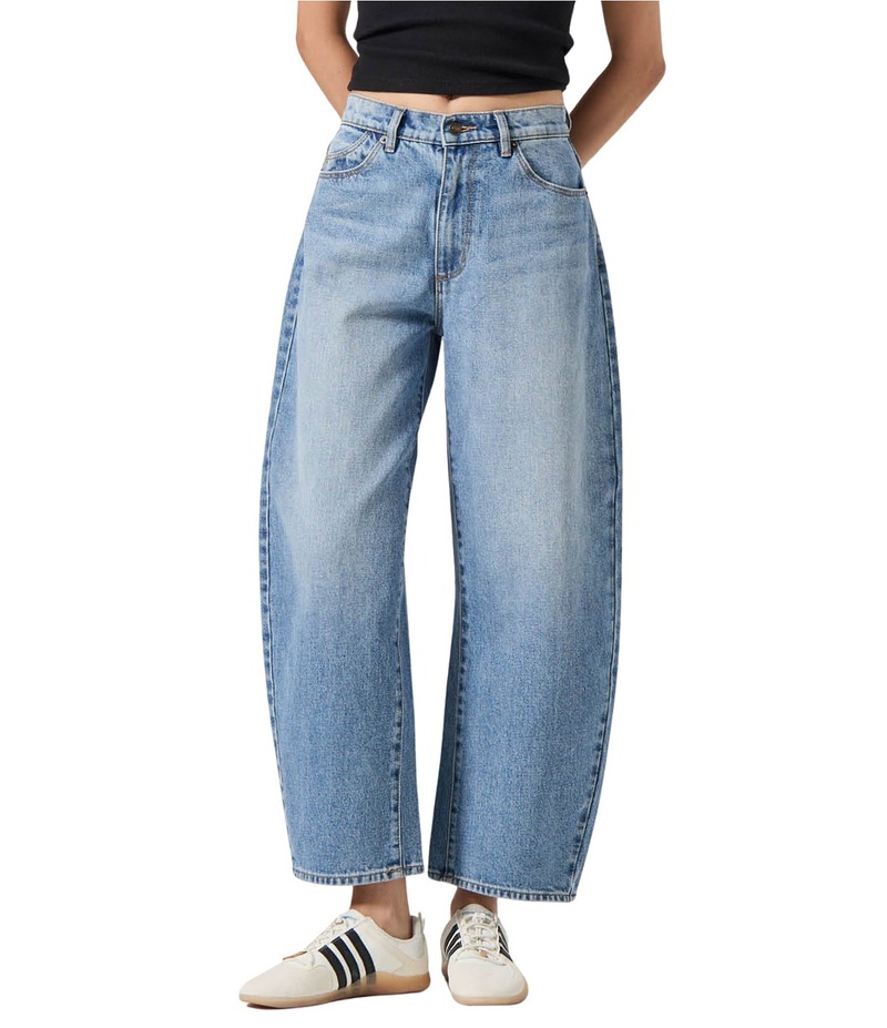 ローラズ レディース ボトムス デニムパンツ ジーンズ Rolla's Gigi High Rise Barrel Leg Jeans Brad Blue ブルー