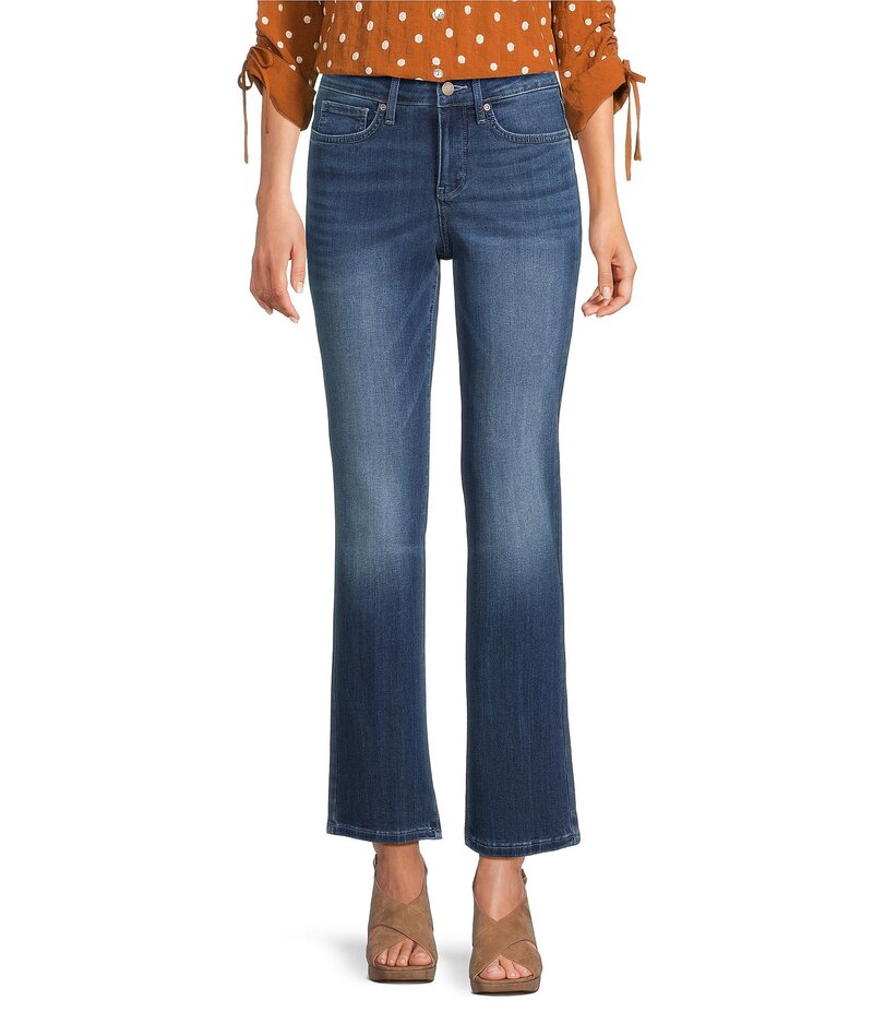 エヌワイディージェイ レディース ボトムス デニムパンツ ストレート プチ アンクル ジーンズ NYDJ Petite Size Marilyn High Rise Waist Straight Leg Ankle Jeans Cool Marine｜ReVida 店