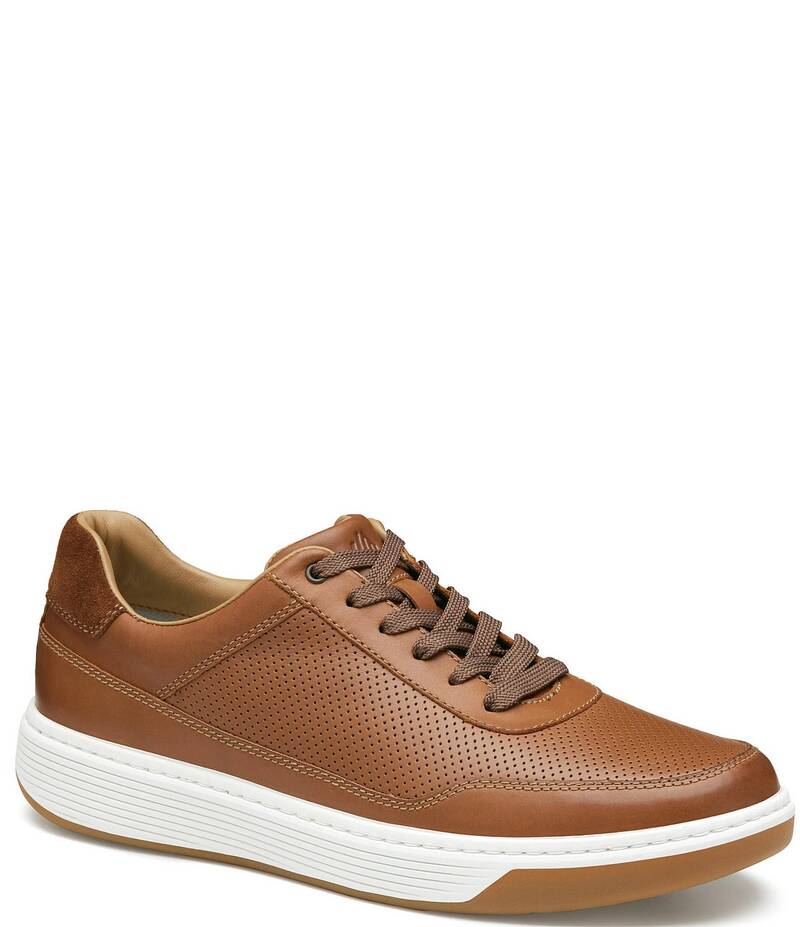 ジョンストンアンドマーフィー メンズ シューズ スリッポン・ローファー スニーカー レース レザー Johnston & Murphy Men's Dawson Perforated Leather U-Throat Lace Up Sneakers Tan タン 34,320円