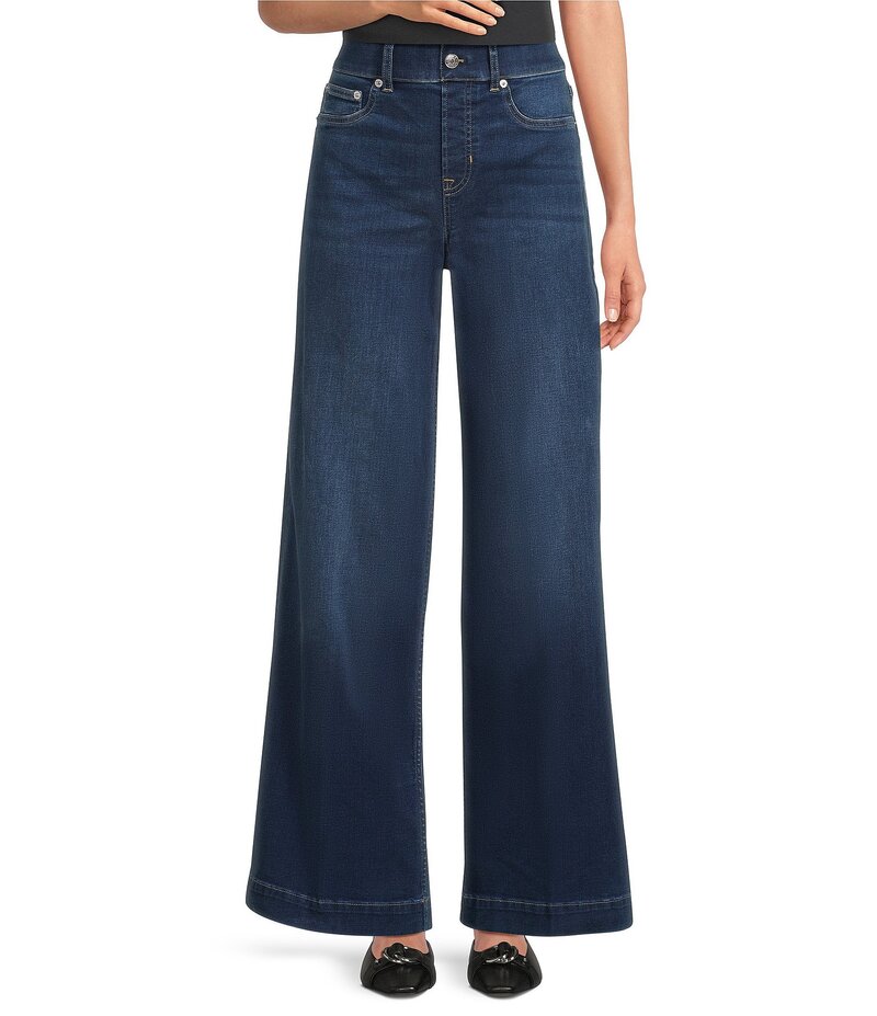 スパンク レディース ボトムス カジュアルパンツ ワイドレッグ ジーンズ Spanx 2.0 Stretch Pull On Wide Leg Jeans Pacific Wash