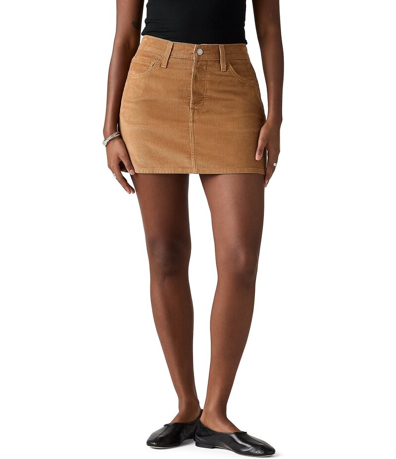 リーバイス レディース ボトムス スカート Levi'sR Icon Mid Rise Easy Fit Skirt Sweet Honey