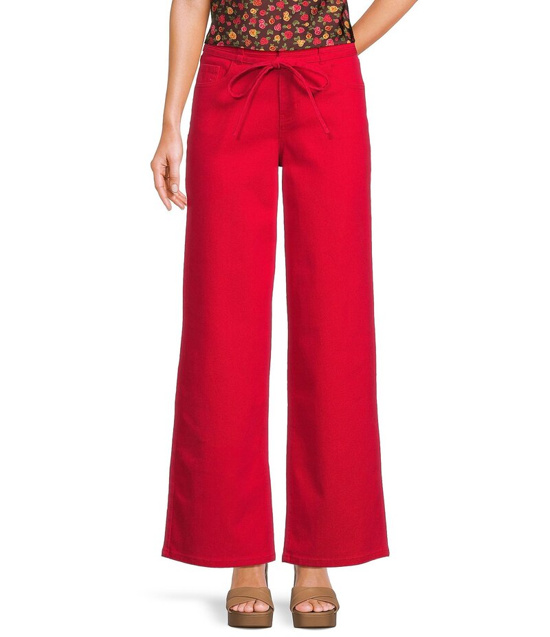 ジービー レディース ボトムス カジュアルパンツ パンツ デニム GB Baggy Tie Waist Denim Pants Cherry デニム