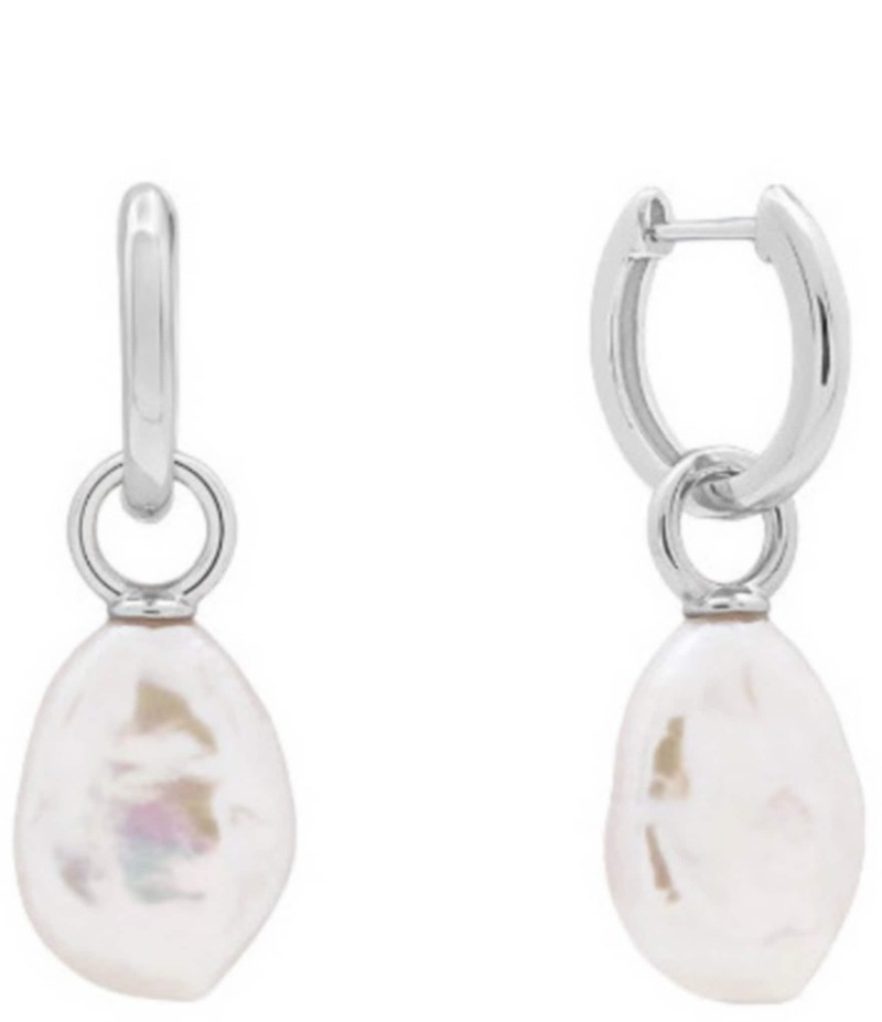 シャシ レディース アクセサリー ピアス・イヤリング SHASHI Rory Hoop Drop Earrings Pearl パール|ReVida 店