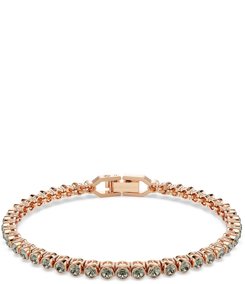スワロフスキー レディース アクセサリー ブレスレット・バングル・アンクレット Swarovski Imber Emily Tennis Line Bracelet Rose Gold/Grey グレー｜ReVida 店