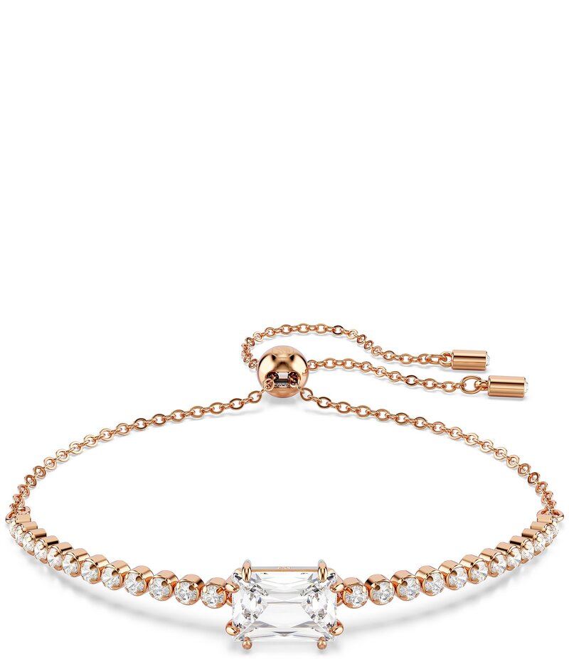 スワロフスキー レディース アクセサリー ブレスレット・バングル・アンクレット Swarovski Matrix Tennis Line Bracelet Rose Gold/Crystal ゴールド