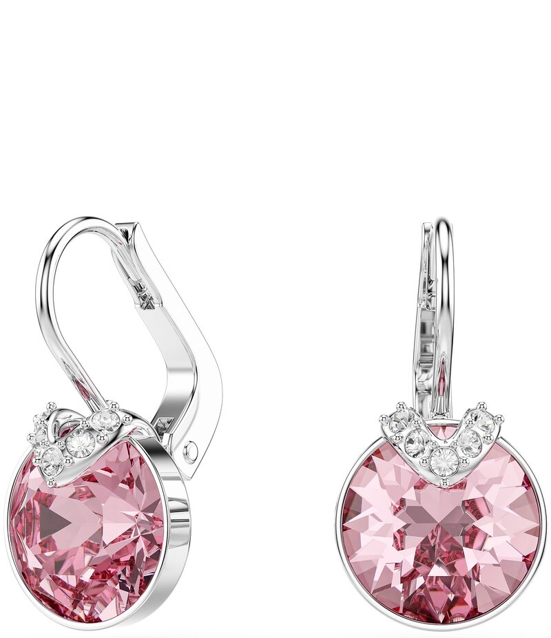 スワロフスキー レディース アクセサリー ピアス・イヤリング Swarovski Bella V Drop Earrings Silver/Light Rose シルバー｜ReVida 店