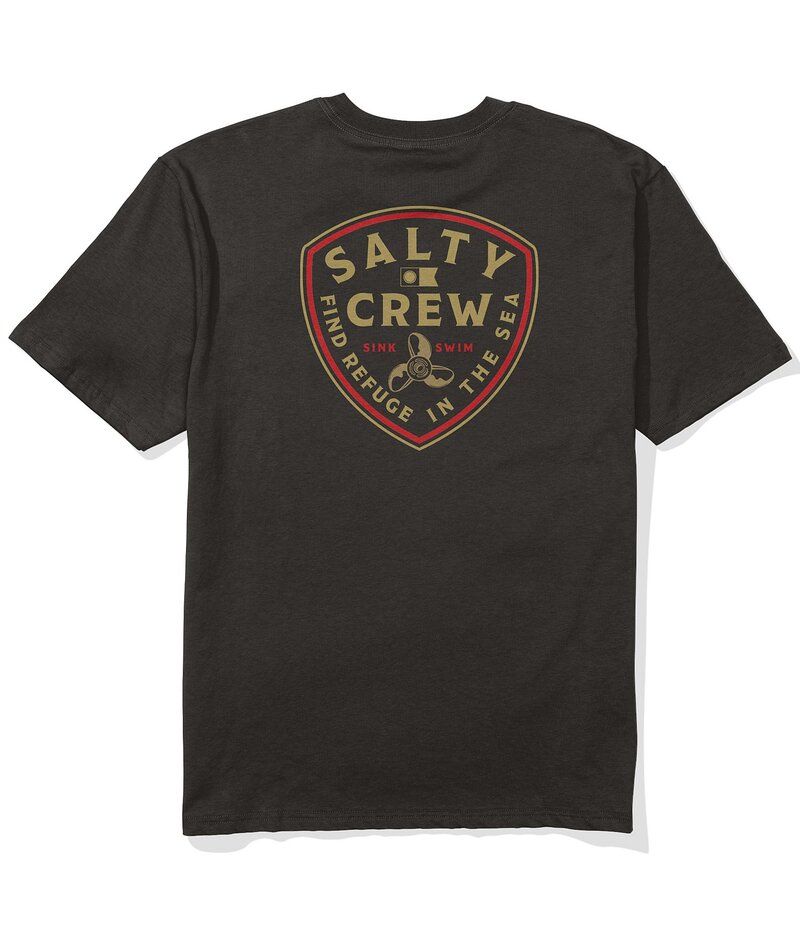 ソルティークルー メンズ トップス プルオーバー プルオーバー Salty Crew Rotor Shield Short Sleeve T-Shirt Black 黒いこと