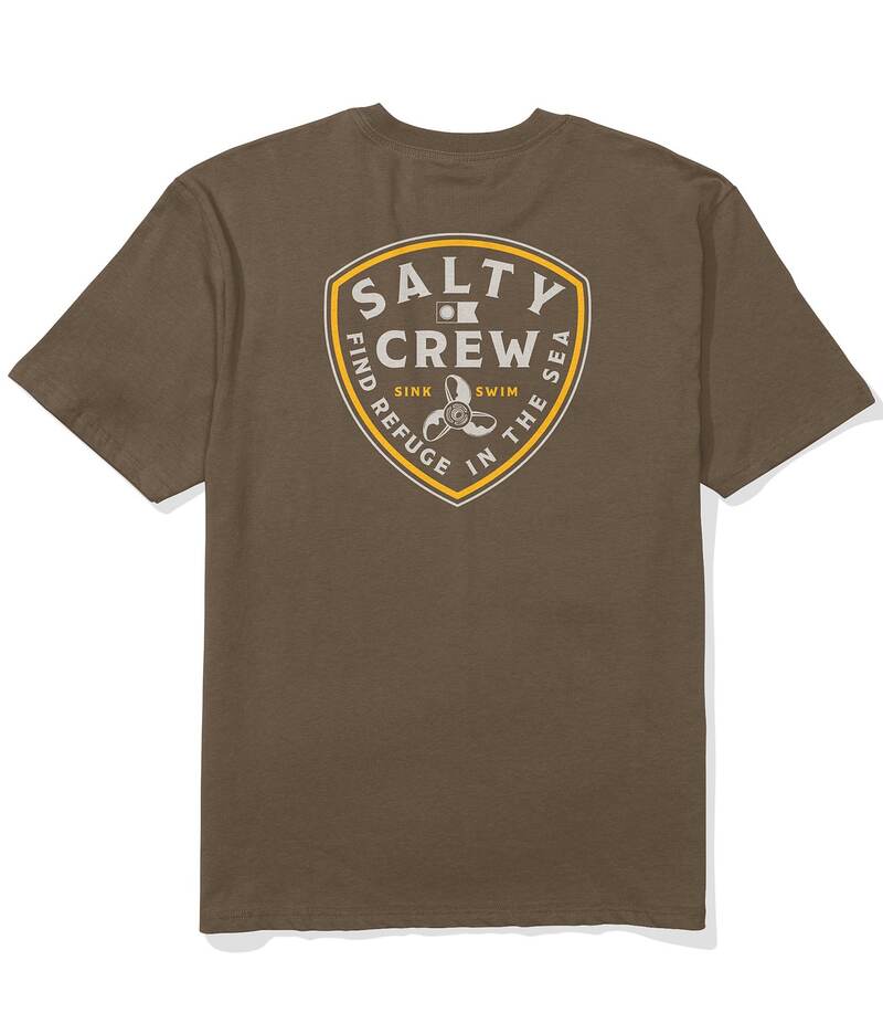 ソルティークルー メンズ トップス プルオーバー プルオーバー Salty Crew Rotor Shield Short Sleeve T-Shirt Teak