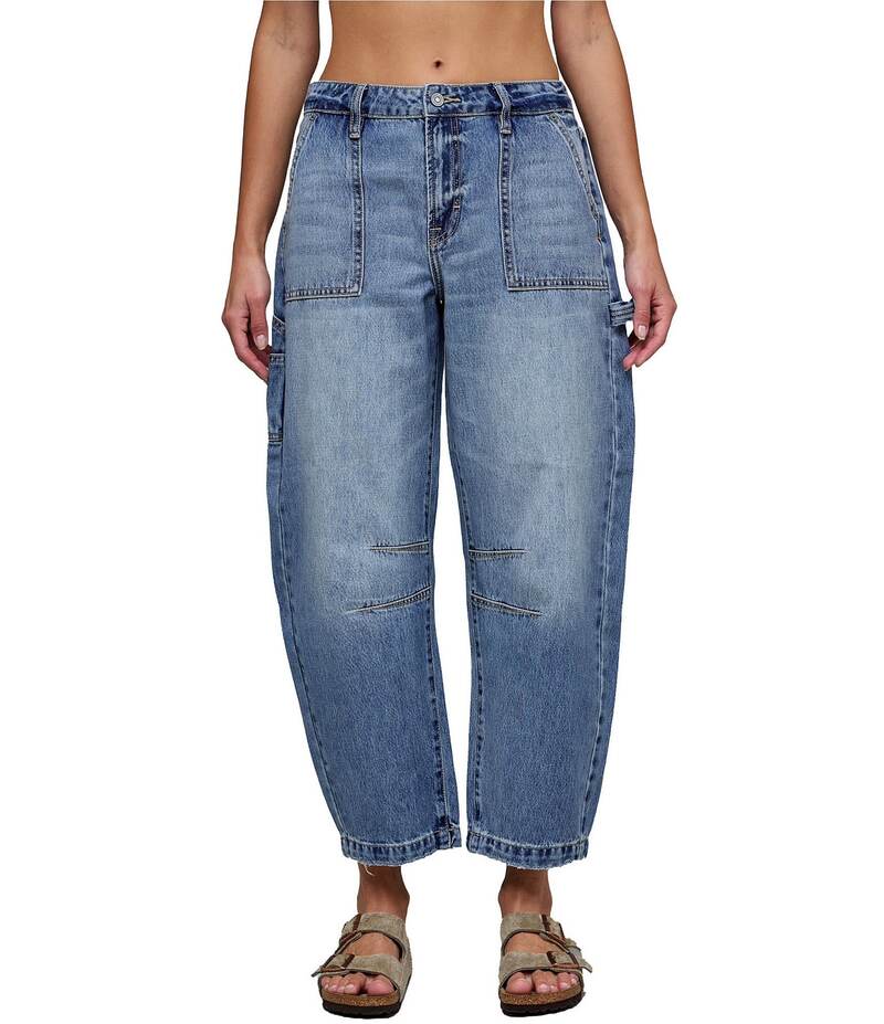 ヒドゥン ジーンズ レディース ボトムス デニムパンツ ローライズ Hidden Jeans Sammie Low-Rise Barrel Jeans Medium Wash|ReVida 店