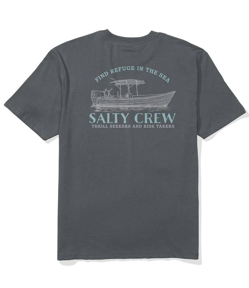 ソルティークルー メンズ トップス プルオーバー プルオーバー Salty Crew Short Sleeve Panga Ship T-Shirt Charcoal 濃灰色